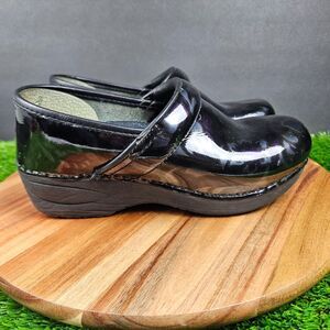 Dansko XP 2.0 Professional Clogs Black Patent Leather Comfort Shoes Women’s 37